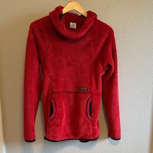 Melanzana High Loft Red Fleece Pullover